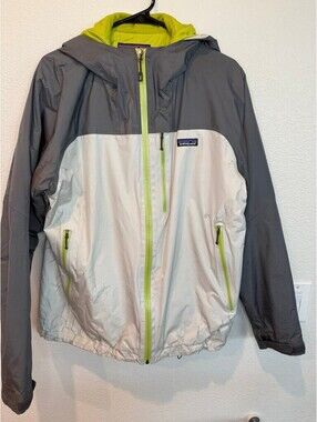 Patagonia H2NO Nano Hooded Jacket Mens Sz L Primaloft Insulated Lime see pics